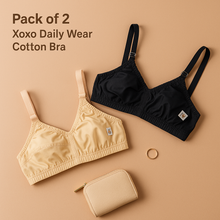 Load image into Gallery viewer, Pack of 2 Xoxo Daily Wear Cotton Bra