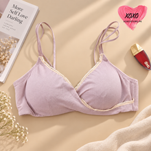 Load image into Gallery viewer, Xoxo Light Padded Double Stripped Laced Bra