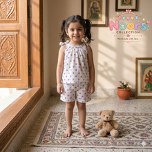Load image into Gallery viewer, Girls Cotton Dress & Shorts Set – Noor's Collection