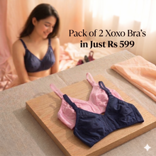 Load image into Gallery viewer, Pack of 2 Xoxo Soft Cotton Bra's