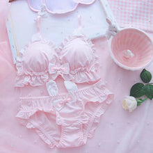 Load image into Gallery viewer, Rabbit Ears Design Very Elagant Soft Light Padded Bra Set