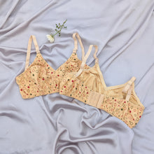 Load image into Gallery viewer, Red Black Dotted Blended Cotton Bra