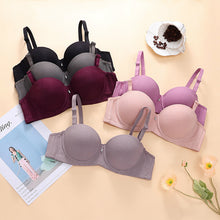 Load image into Gallery viewer, Pearls Padded Half Cup Wired Pushup Bra With Removeable Straps