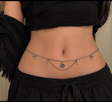 Load image into Gallery viewer, Noor’s Collection Delicate Waist Chain Antique Gold color and silver