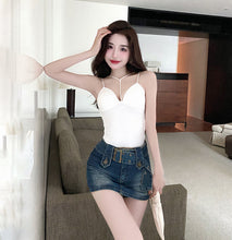 Load image into Gallery viewer, Front Ribbon Very Smooth Elastane Camisole/Long Bra