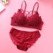 Load image into Gallery viewer, Floral Light Padded Bridal Wear Bra & Underwear Set