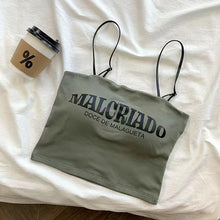 Load image into Gallery viewer, MALCRIADO written Short Camisole