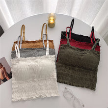 Load image into Gallery viewer, Very Very Light Padded Wrinkle Type Short Camisole