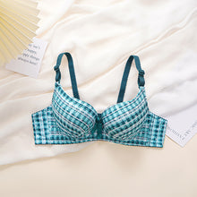 Load image into Gallery viewer, Check Design Elegant Wired Daily Wear Pushup Bra