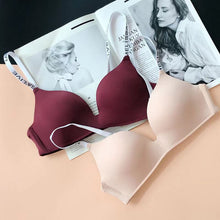 Load image into Gallery viewer, Deep Cleavage Different Strips Smooth Single Padded Bra &amp; Underwear Set
