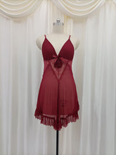 Load image into Gallery viewer, Short Length Straight Strips Elegant Nighty (8143)
