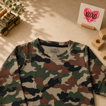 Load image into Gallery viewer, Dreamy Doodles Camo Adventure Boys Full-Sleeve Top
