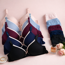Load image into Gallery viewer, Bow Design Soft &amp; Smooth Padded Bra &amp; Panty Set
