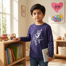 Load image into Gallery viewer, Dreamy Doodles Skater Boy Full-Sleeve Cotton Top
