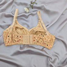 Load image into Gallery viewer, Red Black Dotted Blended Cotton Bra
