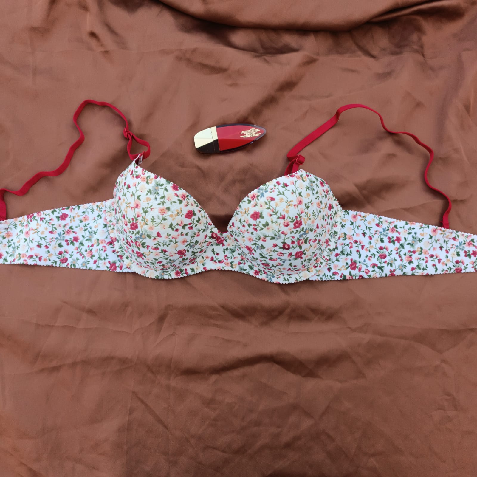 Victoria's Secret - Pink Single Padded Pushup Bra And Panty Set