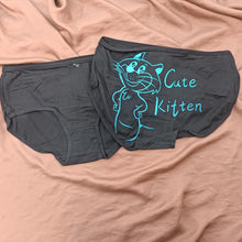 Load image into Gallery viewer, Back Side Cute Kitten Written Soft Underwear
