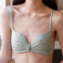 Load image into Gallery viewer, Double Stripped Bow Style Single Padded Bra
