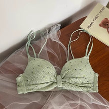 Load image into Gallery viewer, Double Stripped Bow Style Single Padded Bra
