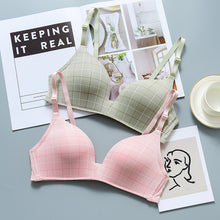 Load image into Gallery viewer, Check Design Very Soft &amp; Smooth Bra &amp; Underwear Set
