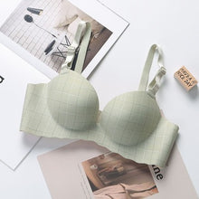 Load image into Gallery viewer, Single Padded Very Soft Check Design Foamy Bra
