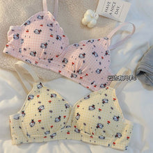 Load image into Gallery viewer, Flowers &amp; Kitty Design Very Soft &amp; Smooth Bra
