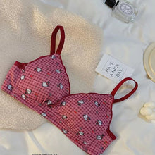 Load image into Gallery viewer, Flowers &amp; Kitty Design Very Soft &amp; Smooth Bra
