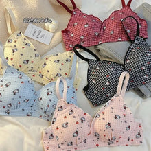 Load image into Gallery viewer, Flowers &amp; Kitty Design Very Soft &amp; Smooth Bra

