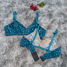 Load image into Gallery viewer, Colorfull Design Mix  Fabric Bra
