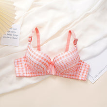 Load image into Gallery viewer, Check Design Elegant Wired Daily Wear Pushup Bra
