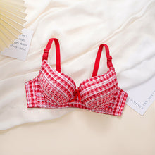 Load image into Gallery viewer, Check Design Elegant Wired Daily Wear Pushup Bra
