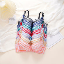 Load image into Gallery viewer, Check Design Elegant Wired Daily Wear Pushup Bra
